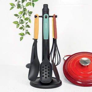 Blackmoor 6 Piece Kitchen Utensil Set with Rotating Stand | 68609