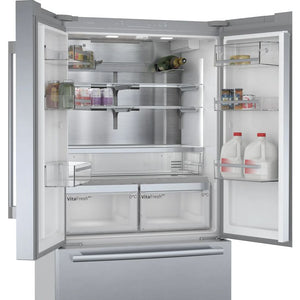 BOSCH Series 8 Multi Door Fridge Freezer 90cm - Brushed Steel | KFF96PIEP