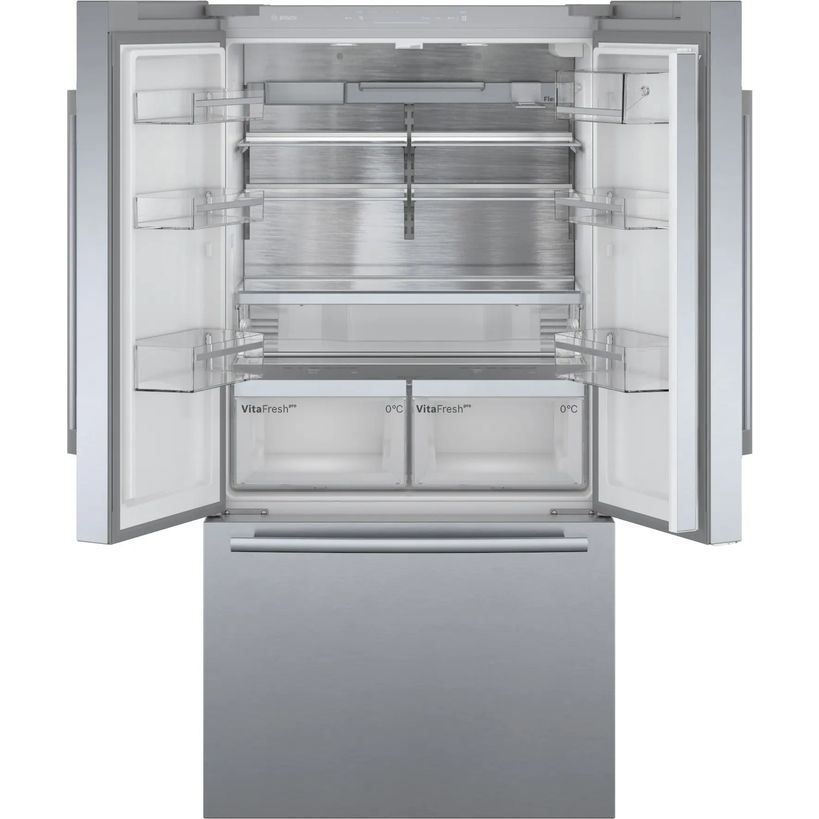 BOSCH Series 8 Multi Door Fridge Freezer 90cm - Brushed Steel | KFF96PIEP