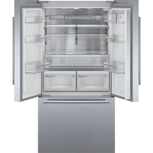 BOSCH Series 8 Multi Door Fridge Freezer 90cm - Brushed Steel | KFF96PIEP