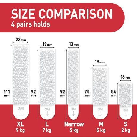 Command 3M Small Picture Hanging Strips (4 Pairs/8 Strips) | COM0707