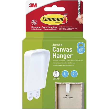 Command Canvas Hanger Jumbo (1 Hook + 4 Strips) | COM0775