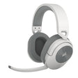 Corsair HS55 Wireless white and grey over-ear gaming headset with detachable microphone boom, shown from side angle against white background