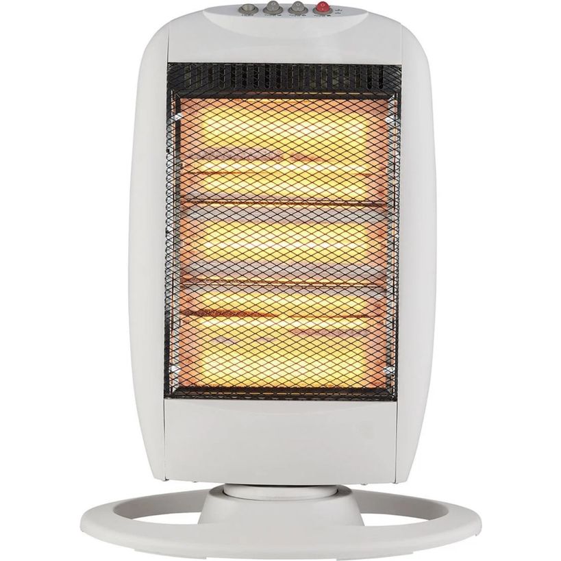De Vielle Halogen Heater 1200w - White | DEFLQ003