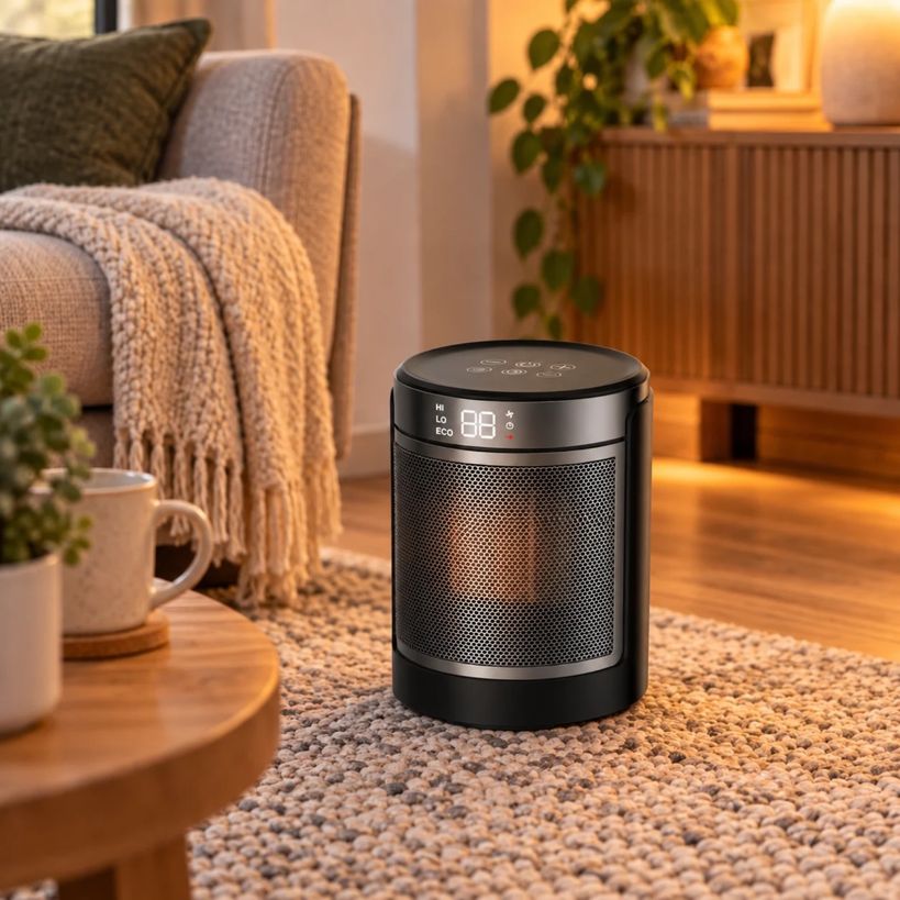 De Vielle Portable PTC Heater 1.5 Kw - Black | DEVPTC907B