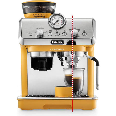 Delonghi La Specialista Arte Manual Bean to Cup Coffee Machine - Yellow | EC9155.YE