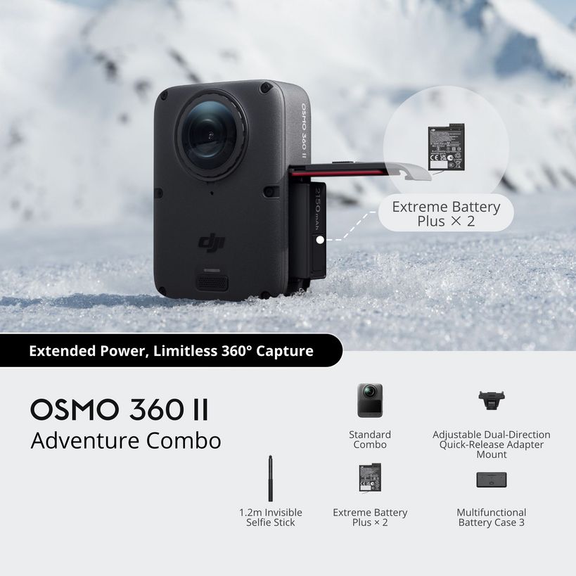 Dji Osmo 360 II Adventure Combo Camera | CP.OS.00000636.01