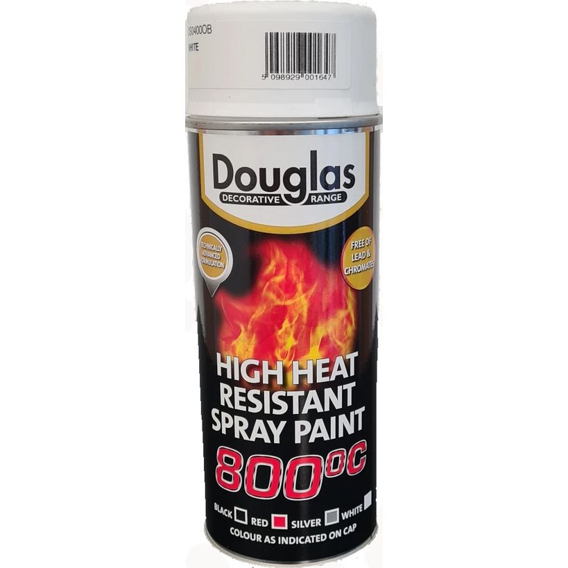Douglas Heat Resistant Spray Paint 400ml - White | DS0400OB