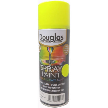 Douglas Multi Surface Spray Paint 400ml - Fluorescent Yellow | DS0400W