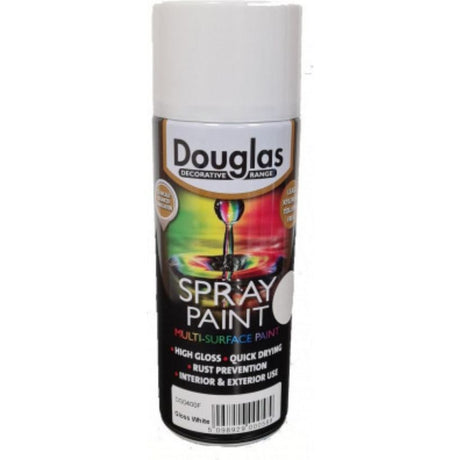 Douglas Multi Surface Spray Paint 400ml - Gloss White | DS0400F