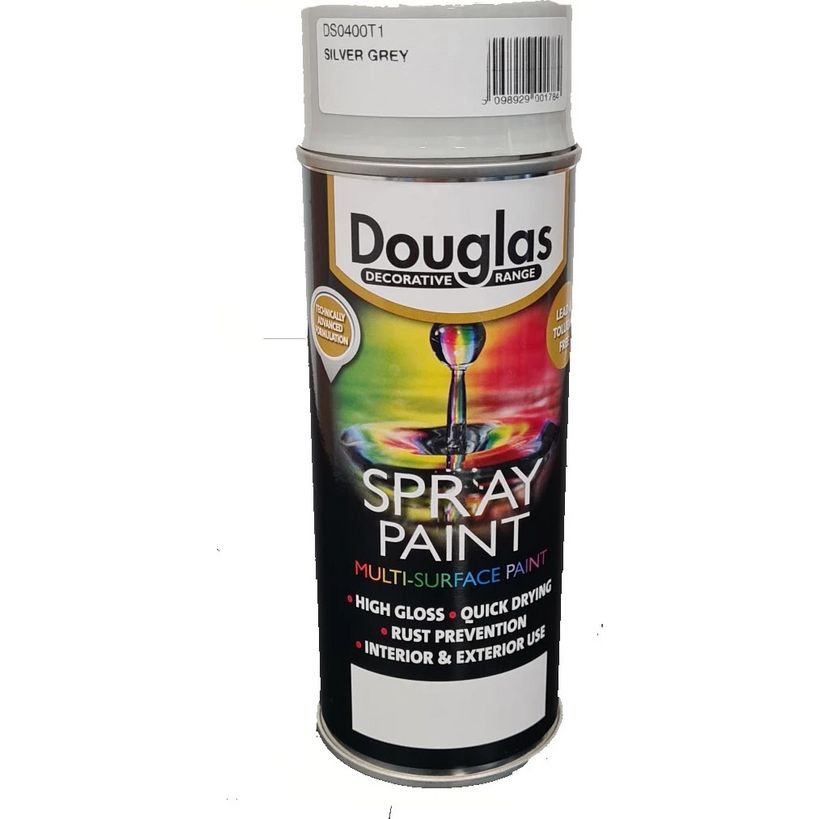 Douglas Multi Surface Spray Paint 400ml - Silver Grey | DS0400T1