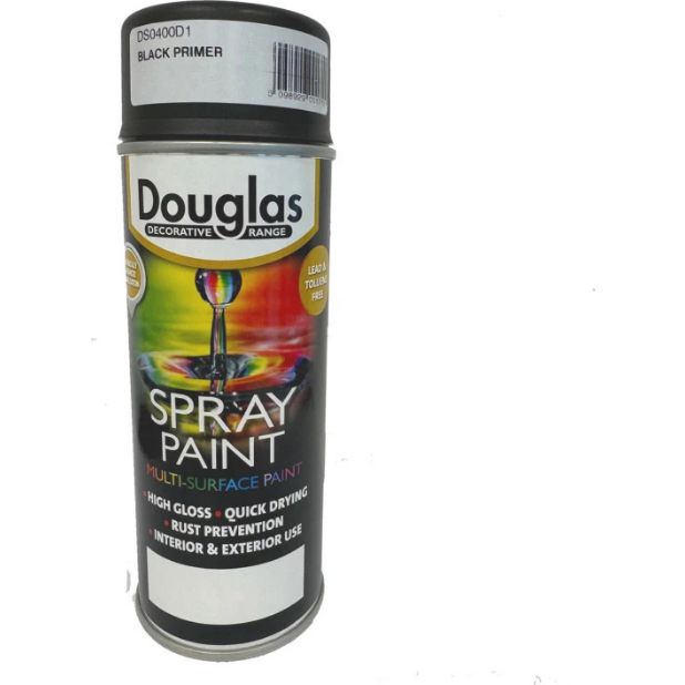 Douglas Primer Spray Paint 400ml - Black | DS0400D1