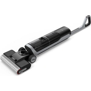 Dreame H14 Pro wet and dry vacuum cleaner with black and silver body, featuring a wide cleaning head with red accents and ergonomic handle, displayed against white background