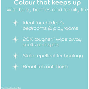 Dulux Easycare Disney Frozen Matt Wall and Ceiling Paint 1.25 Litre - Frosted Teal | 9071740