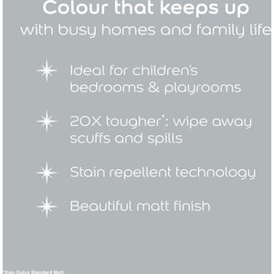Dulux Easycare Disney MARVEL Avengers Matt Wall and Ceiling Paint 2.5 Litre - Shield Grey | 9072051