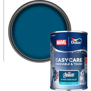 Dulux Easycare Disney MARVEL Captain America Matt Wall and Ceiling Paint 1.25L - Superhero Blue | 9072037