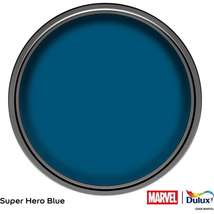 Dulux Easycare Disney MARVEL Captain America Matt Wall and Ceiling Paint 1.25L - Superhero Blue | 9072037