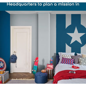 Dulux Easycare Disney MARVEL Captain America Matt Wall and Ceiling Paint 1.25L - Superhero Blue | 9072037