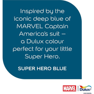 Dulux Easycare Disney MARVEL Captain America Matt Wall and Ceiling Paint 1.25L - Superhero Blue | 9072037