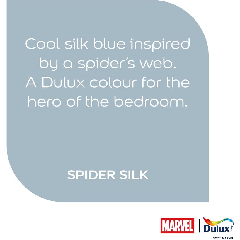 Dulux Easycare Disney MARVEL Spiderman Matt Wall and Ceiling Paint 2.5 Litre - Spider Silk | 9072050