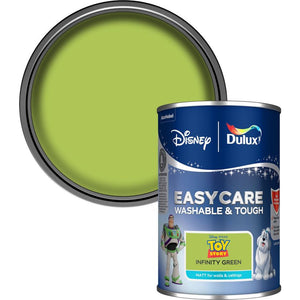 Dulux Easycare Disney Pixar Toy Story Matt Wall and Ceiling Paint 1.25 Litre - Infinity Green | 9072040