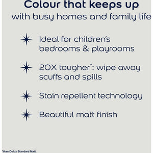 Dulux Easycare Disney Pixar Toy Story Matt Wall and Ceiling Paint 2.5 Litre - Galactic Grey | 9072054