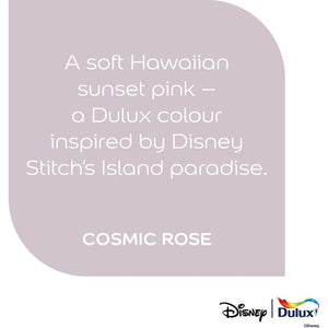 Dulux Easycare Disney Stitch Matt Wall and Ceiling Paint 2.5 Litre - Cosmic Rose | 9072052