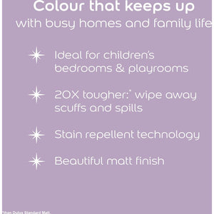 Dulux Easycare Disney Tangled Matt Wall and Ceiling Paint 1.25 Litre - Enchanted Dream | 9072035