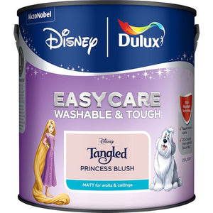Dulux Easycare Disney Tangled Matt Wall and Ceiling Paint 2.5 Litre - Princess Blush | 9072049