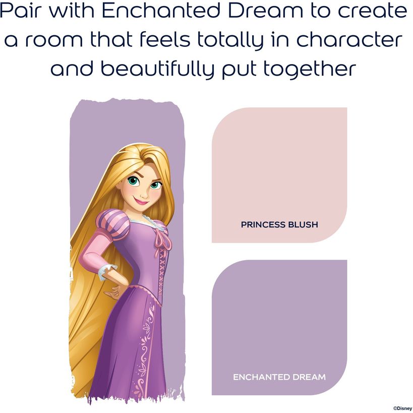 Dulux Easycare Disney Tangled Matt Wall and Ceiling Paint 2.5 Litre - Princess Blush | 9072049