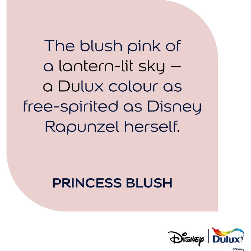 Dulux Easycare Disney Tangled Matt Wall and Ceiling Paint 2.5 Litre - Princess Blush | 9072049