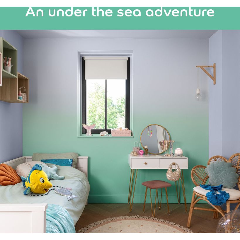 Dulux Easycare Disney The Little Mermaid Matt Wall and Ceiling Paint 1.25 Litre - Mermaid Splash | 9072033
