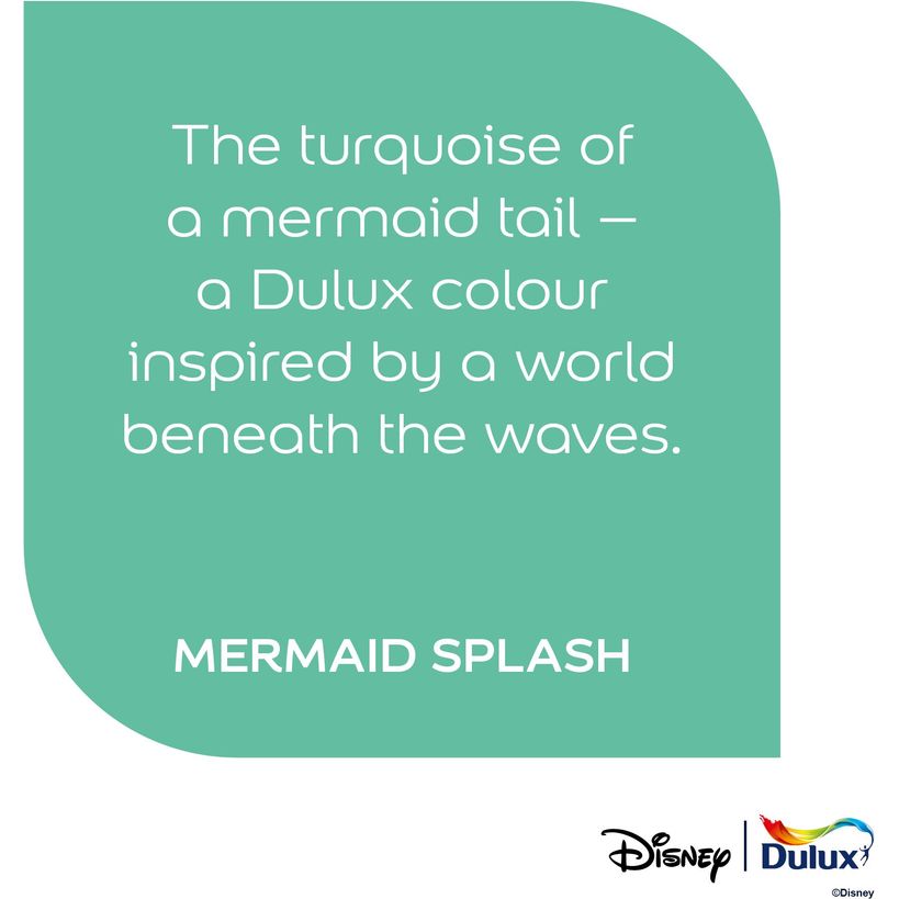 Dulux Easycare Disney The Little Mermaid Matt Wall and Ceiling Paint 1.25 Litre - Mermaid Splash | 9072033