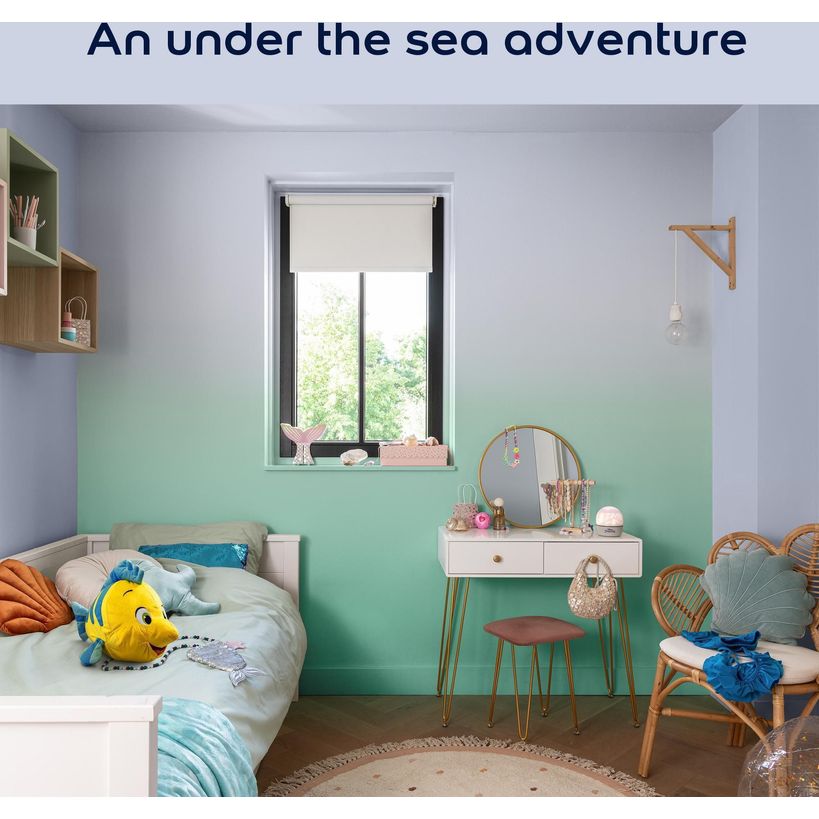 Dulux Easycare Disney The Little Mermaid Matt Wall and Ceiling Paint 2.5 Litre - Lavender Shell | 9072048