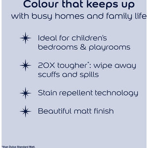 Dulux Easycare Disney The Little Mermaid Matt Wall and Ceiling Paint 2.5 Litre - Lavender Shell | 9072048