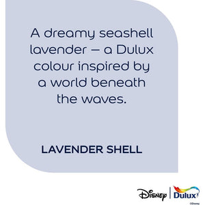 Dulux Easycare Disney The Little Mermaid Matt Wall and Ceiling Paint 2.5 Litre - Lavender Shell | 9072048