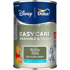 Dulux Easycare Disney Winnie the Pooh Matt Wall and Ceiling Paint 1.25 Litre - 100 Acre Green | 9072042