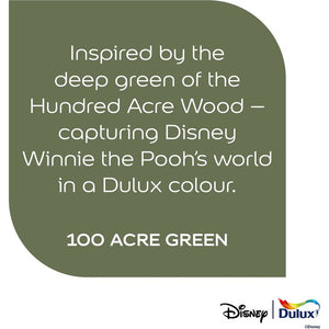 Dulux Easycare Disney Winnie the Pooh Matt Wall and Ceiling Paint 1.25 Litre - 100 Acre Green | 9072042