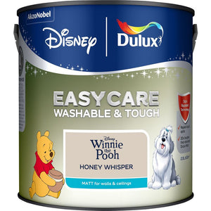 Dulux Easycare Disney Winnie The Pooh Matt Wall and Ceiling Paint 2.5 Litre - Honey Whisper | 9072056