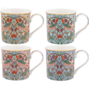 Dunlevy Mug Gift Set of 4 - Strawberry Thief | PG0352