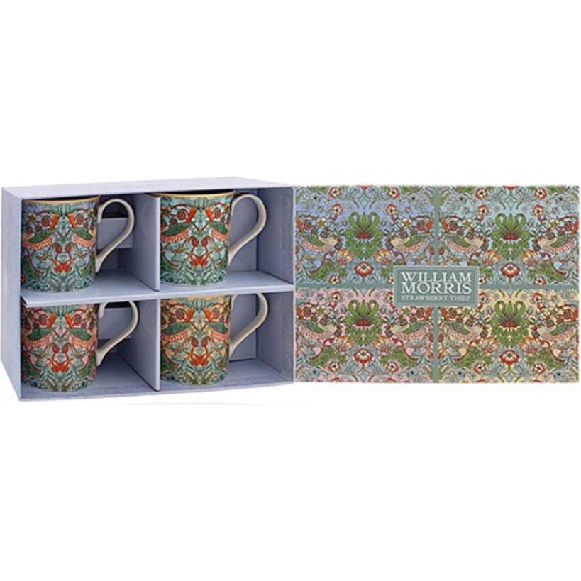 Dunlevy Mug Gift Set of 4 - Strawberry Thief | PG0352