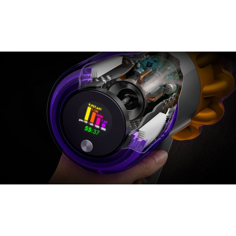 Dyson V15 Detect Absolute Cordless Stick Vac Vacuum Cleaner - Yellow and Nickel | 589598-01