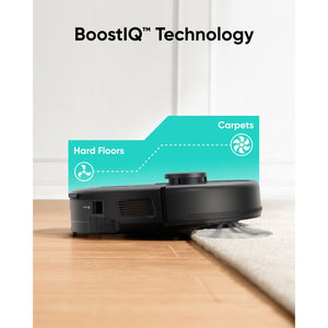 eufy L60 Hybrid BoostIQ automatically increasing suction when moving from hard floor to carpet
