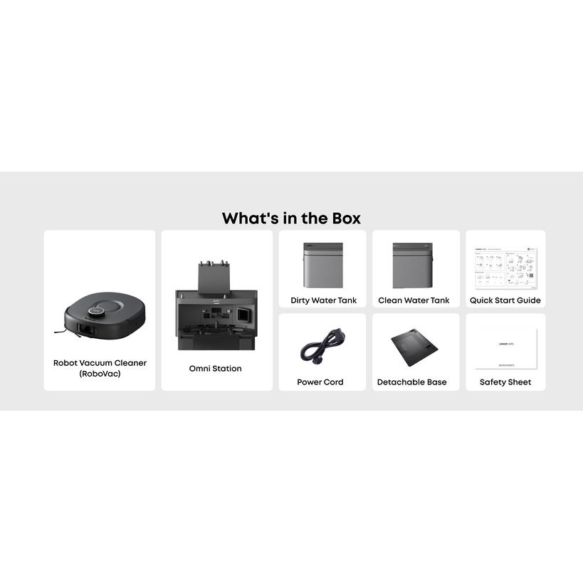 Eufy Robot Robotic Vacuum Vac Omni C30 Edge - Black | T210QV11