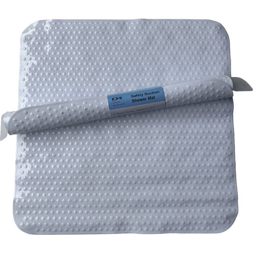 Euroshowers Safety Shower Mat 53cm x 53cm - White | ES17510