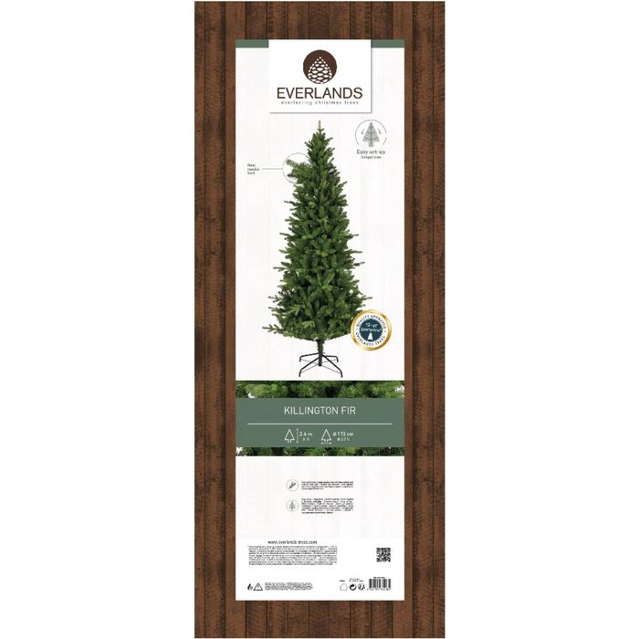 Everlands Killington Fir Christmas Tree 8ft 2.4 Metre | 9684088
