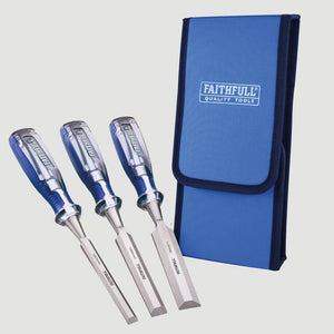 Faithfull 3 Piece Chisel Set | XMS26CHISEL3