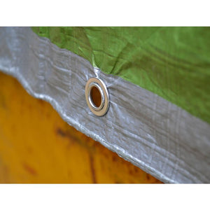 Faithfull Tarpaulin 3.6 Metre x 2.7 Metre (12 x 9ft) 80gsm - Green / Silver | FAITARP129