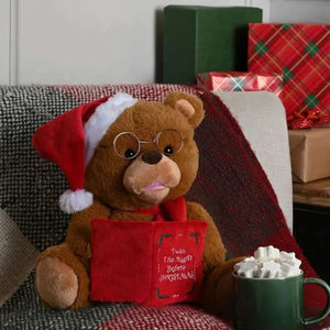 Festive Animated Storytelling Bear - 26cm | P058865