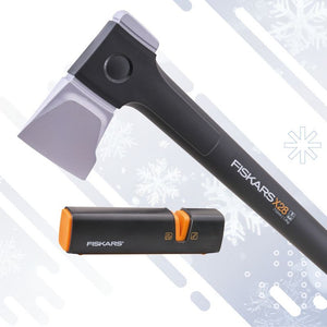 Fiskars Splitting Axe and Sharpener | XMS26AXE